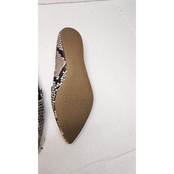 Steve Madden Snake Print Faux Leather Pointed Toe Loafers - Picture 12 of 15